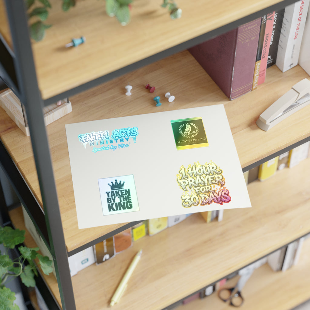 Copy of Christian Faith Sticker Sheet — "Taken by the King" & Faith Acts Ministry Designs