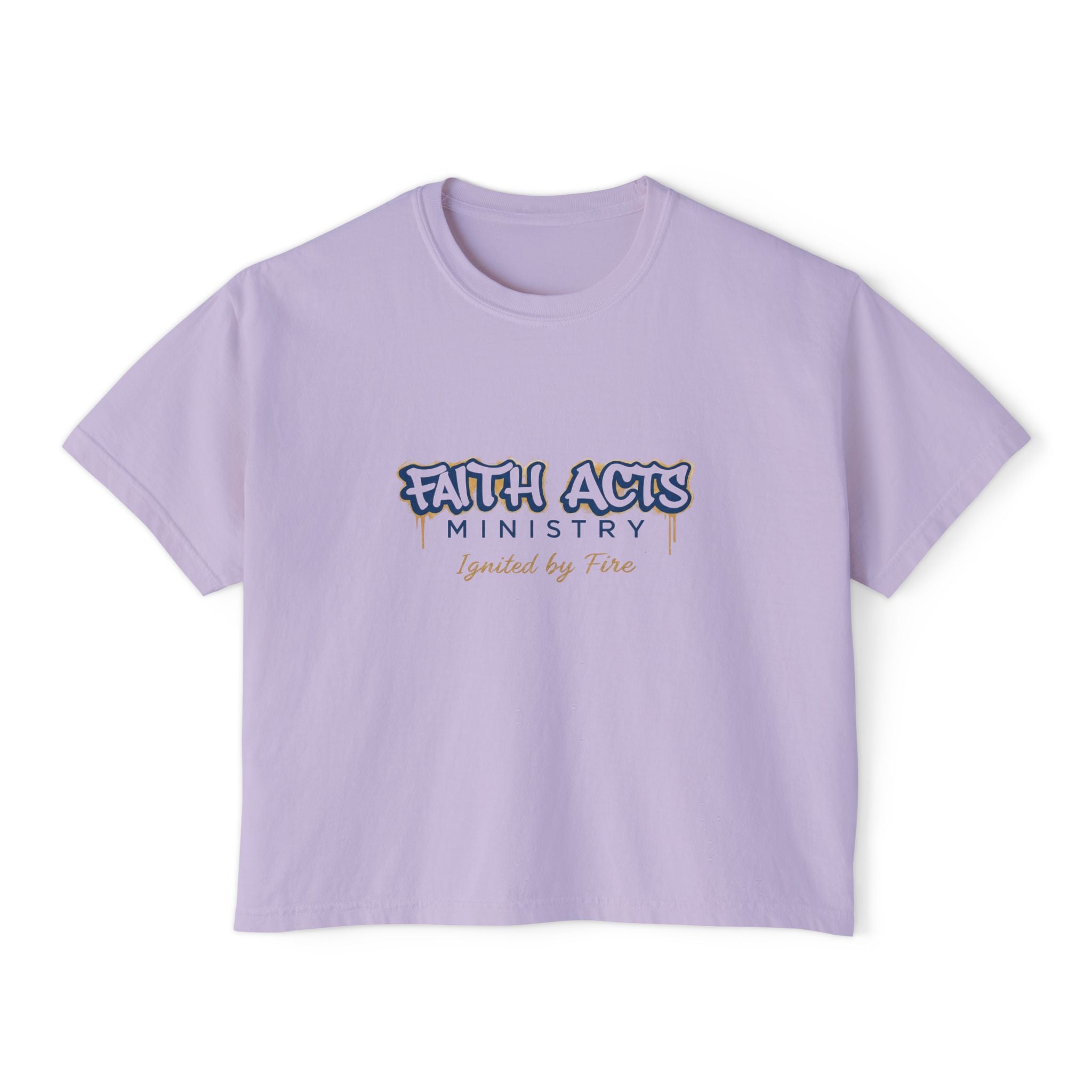 Faith Acts Ministry "Ignited by Faith" Women's Boxy Tee