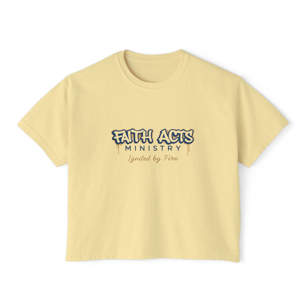 Faith Acts Ministry "Ignited by Faith" Women's Boxy Tee