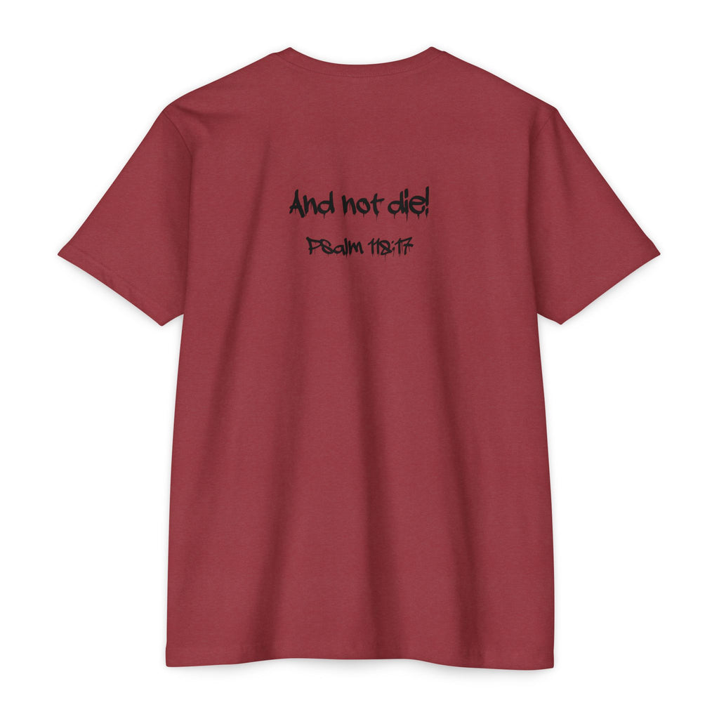 I Decree and Declare Psalm 118:17 T-Shirt — Faith-Based Inspirational Tee