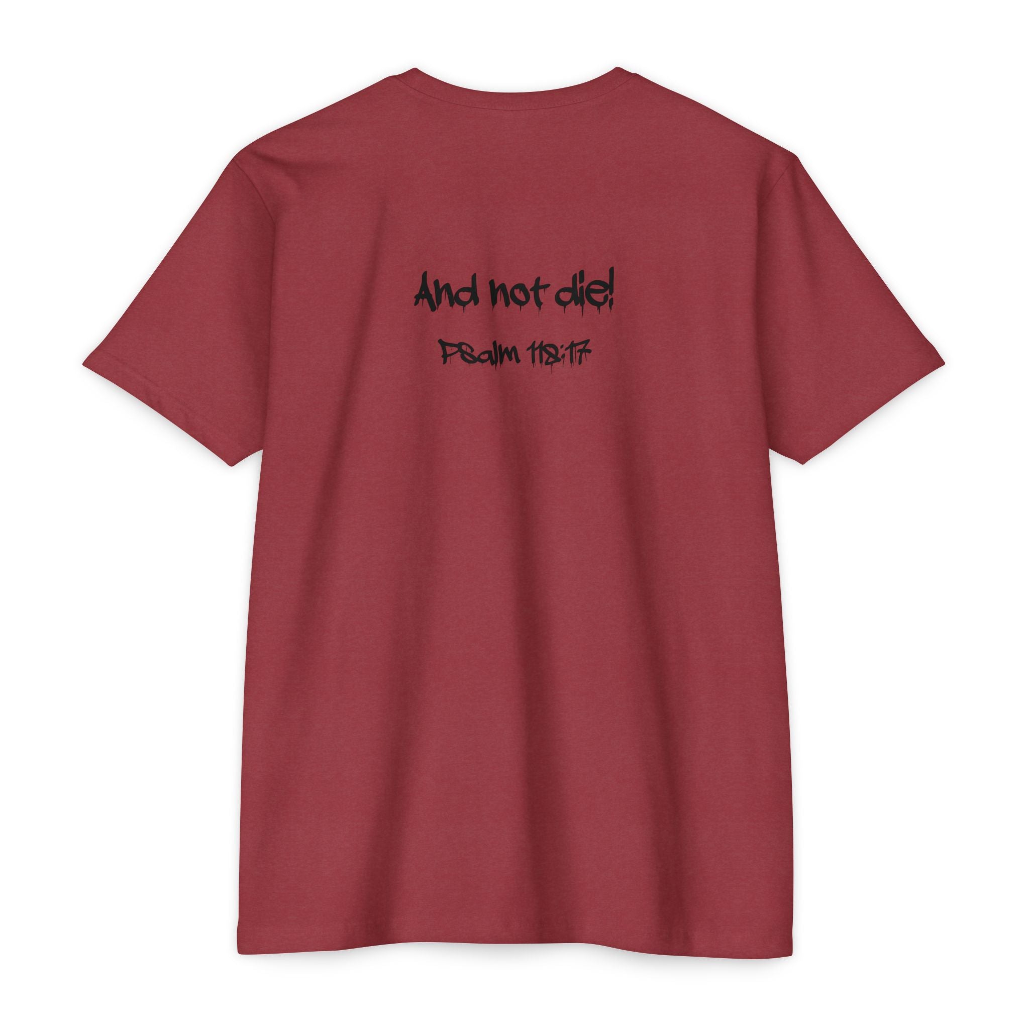 I Decree and Declare Psalm 118:17 T-Shirt — Faith-Based Inspirational Tee