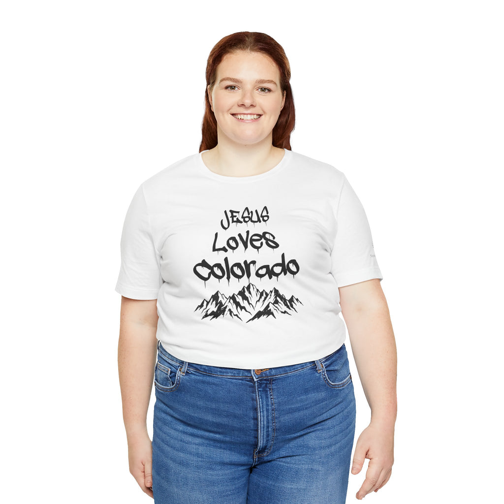 Jesus Loves Colorado Unisex Tee | Snowy Owl 316