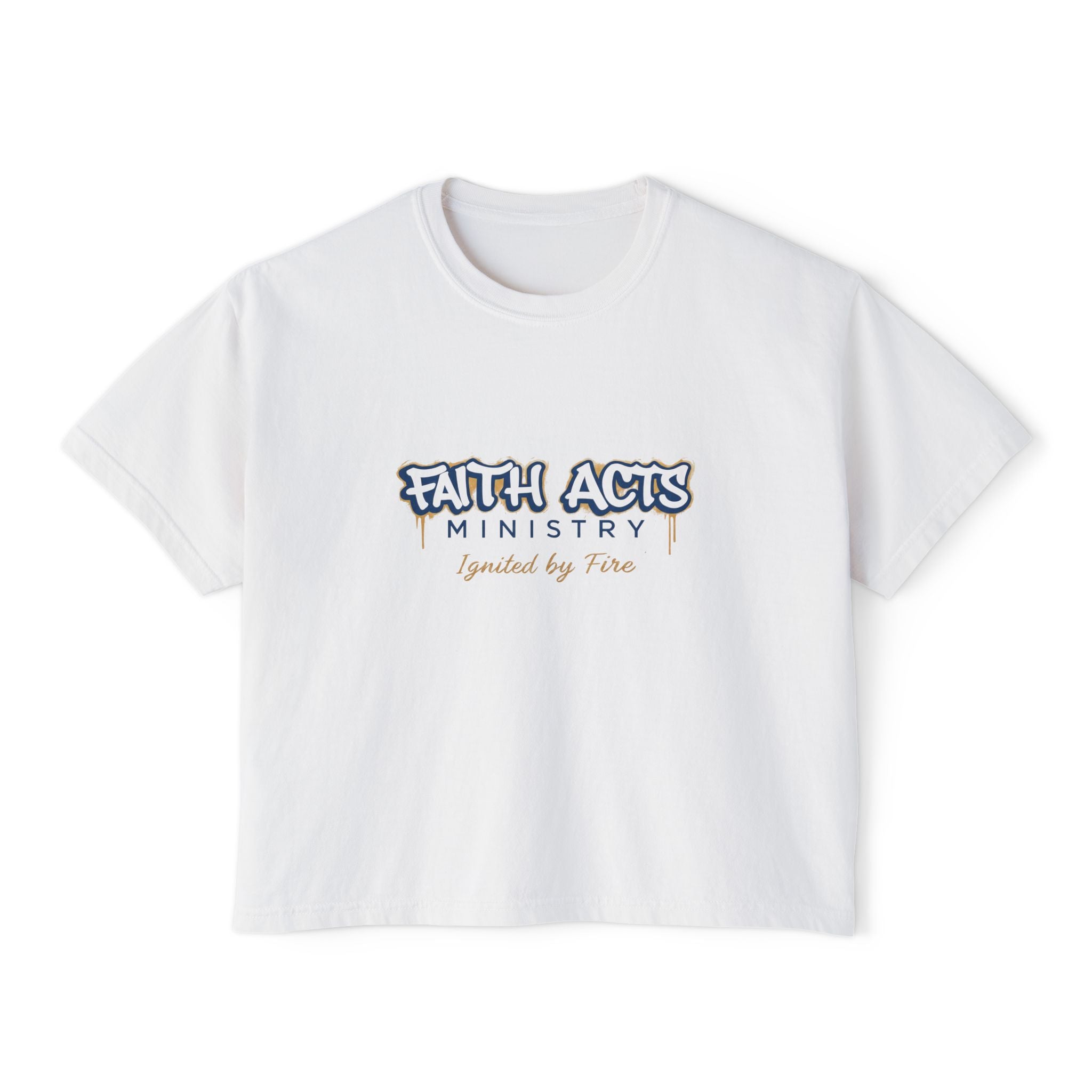 Faith Acts Ministry "Ignited by Faith" Women's Boxy Tee