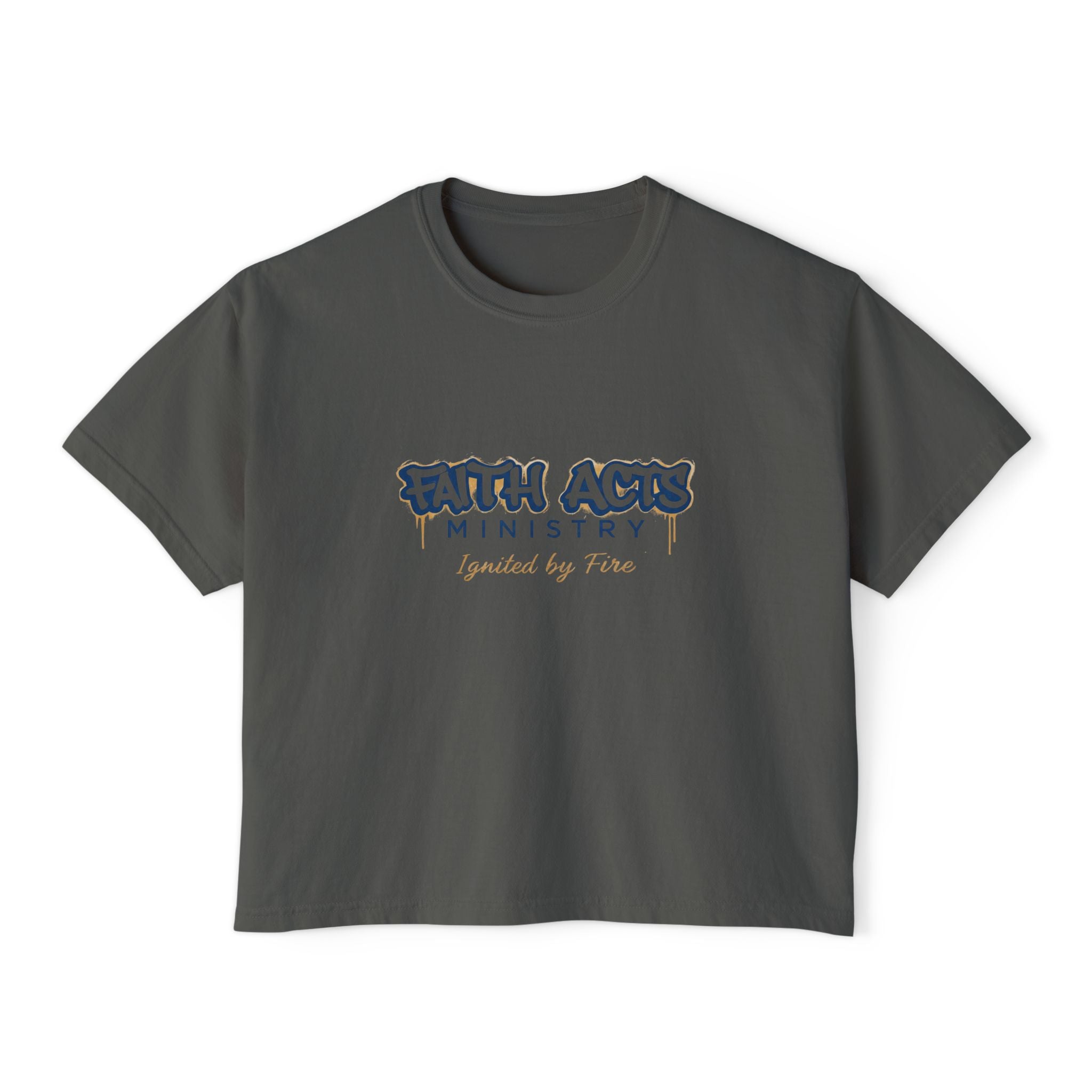 Faith Acts Ministry "Ignited by Faith" Women's Boxy Tee