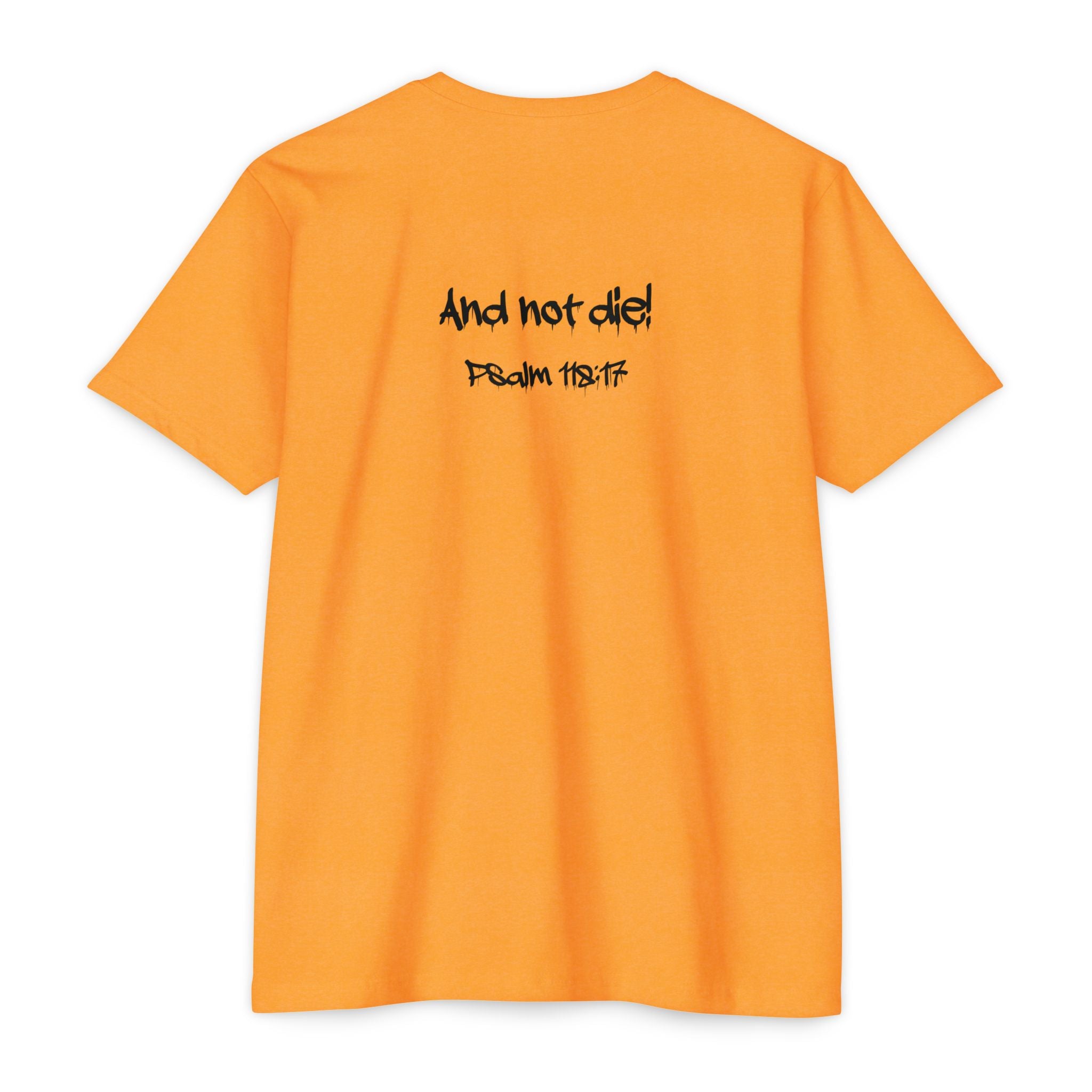 I Decree and Declare Psalm 118:17 T-Shirt — Faith-Based Inspirational Tee