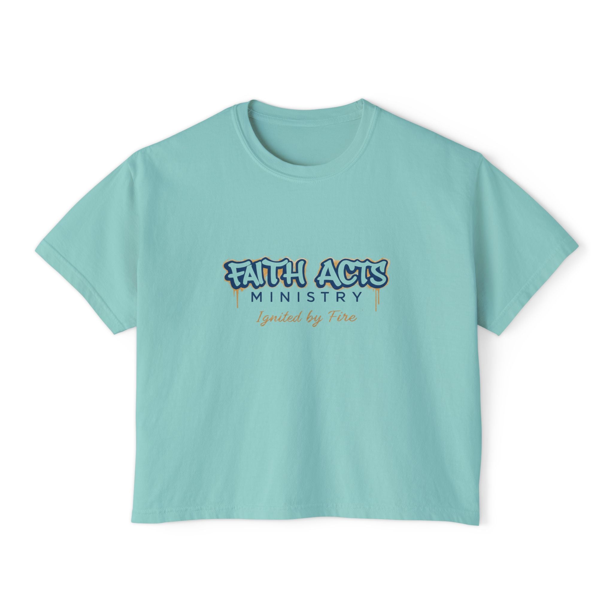 Faith Acts Ministry "Ignited by Faith" Women's Boxy Tee