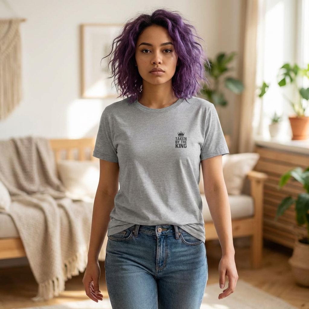 Taken By The King Women's Ultra-Luxury Tee | Snowy Owl 316