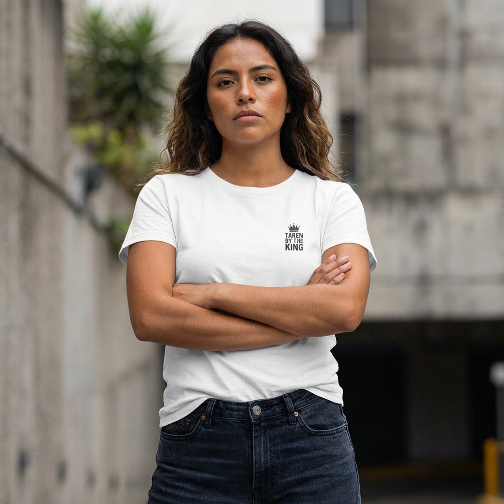 Taken By The King Women's Ultra-Luxury Tee | Snowy Owl 316