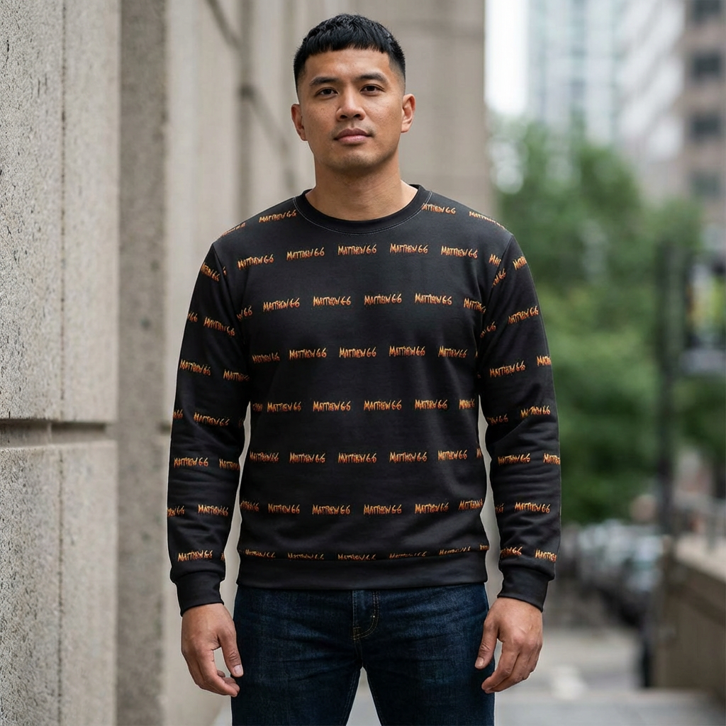 Matthew 6:6 "Secret Room" Premium AOP Unisex Sweatshirt