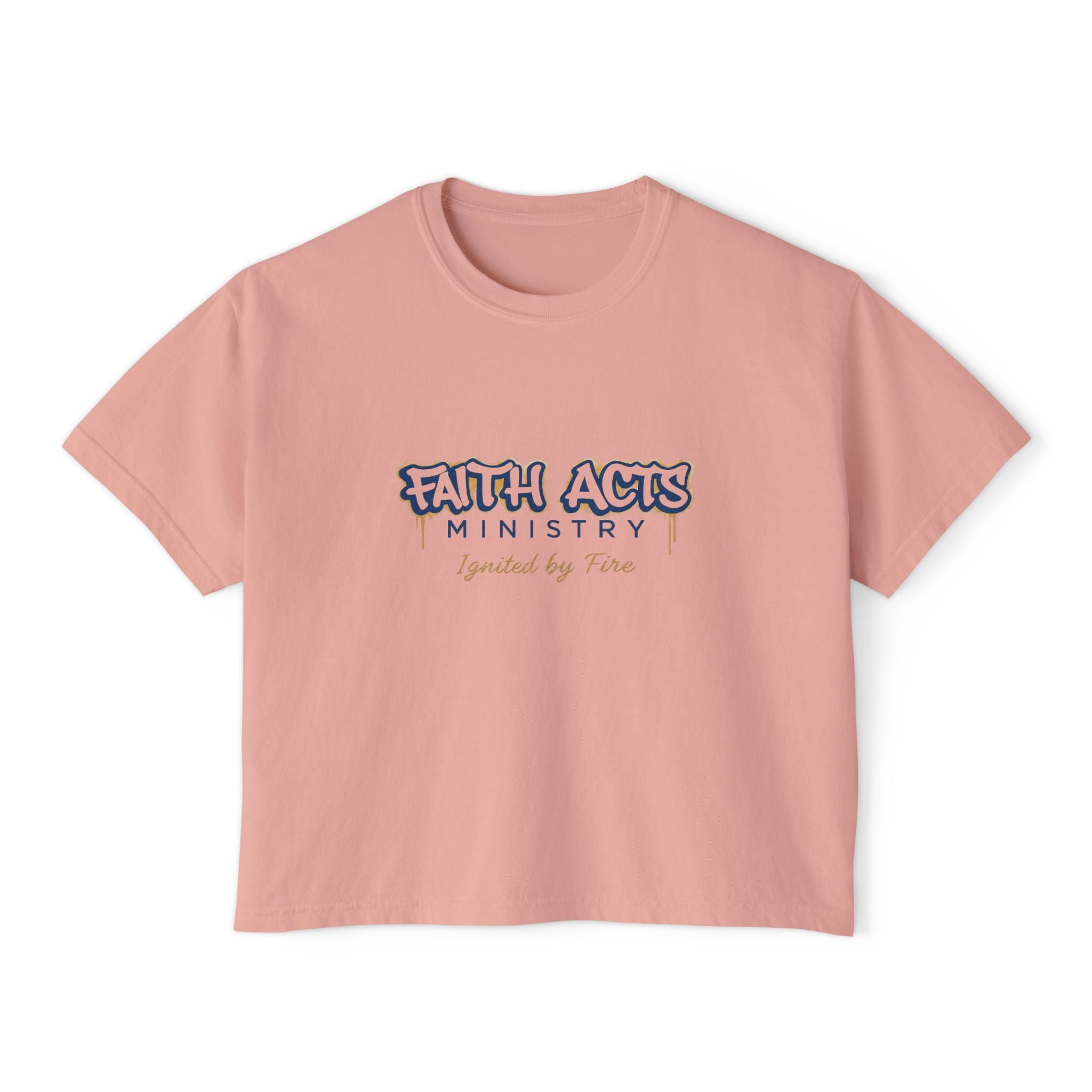 Faith Acts Ministry "Ignited by Faith" Women's Boxy Tee
