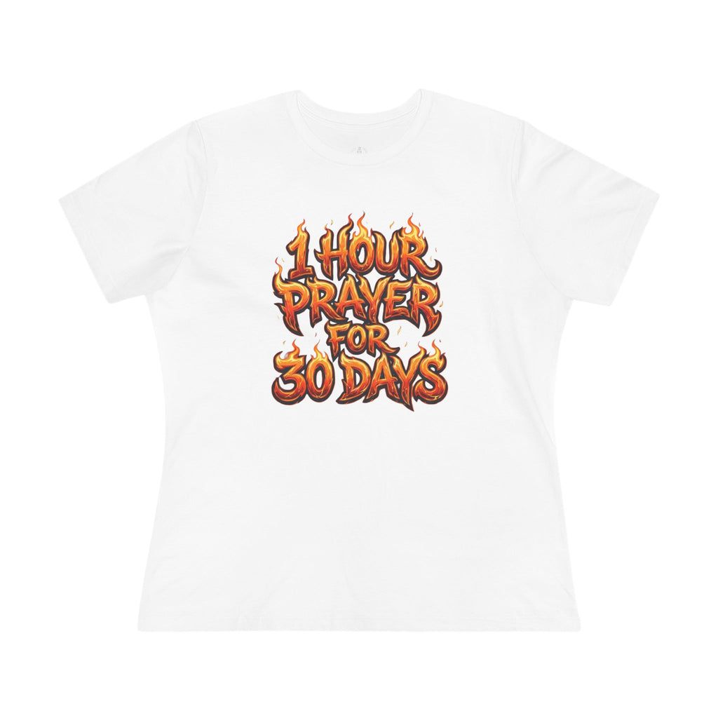 1 Hour Prayer Premium Women's Relaxed Tee