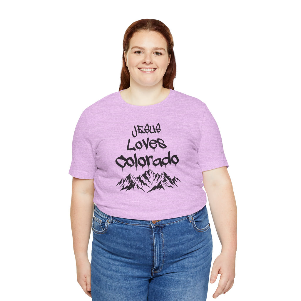 Jesus Loves Colorado Unisex Tee | Snowy Owl 316