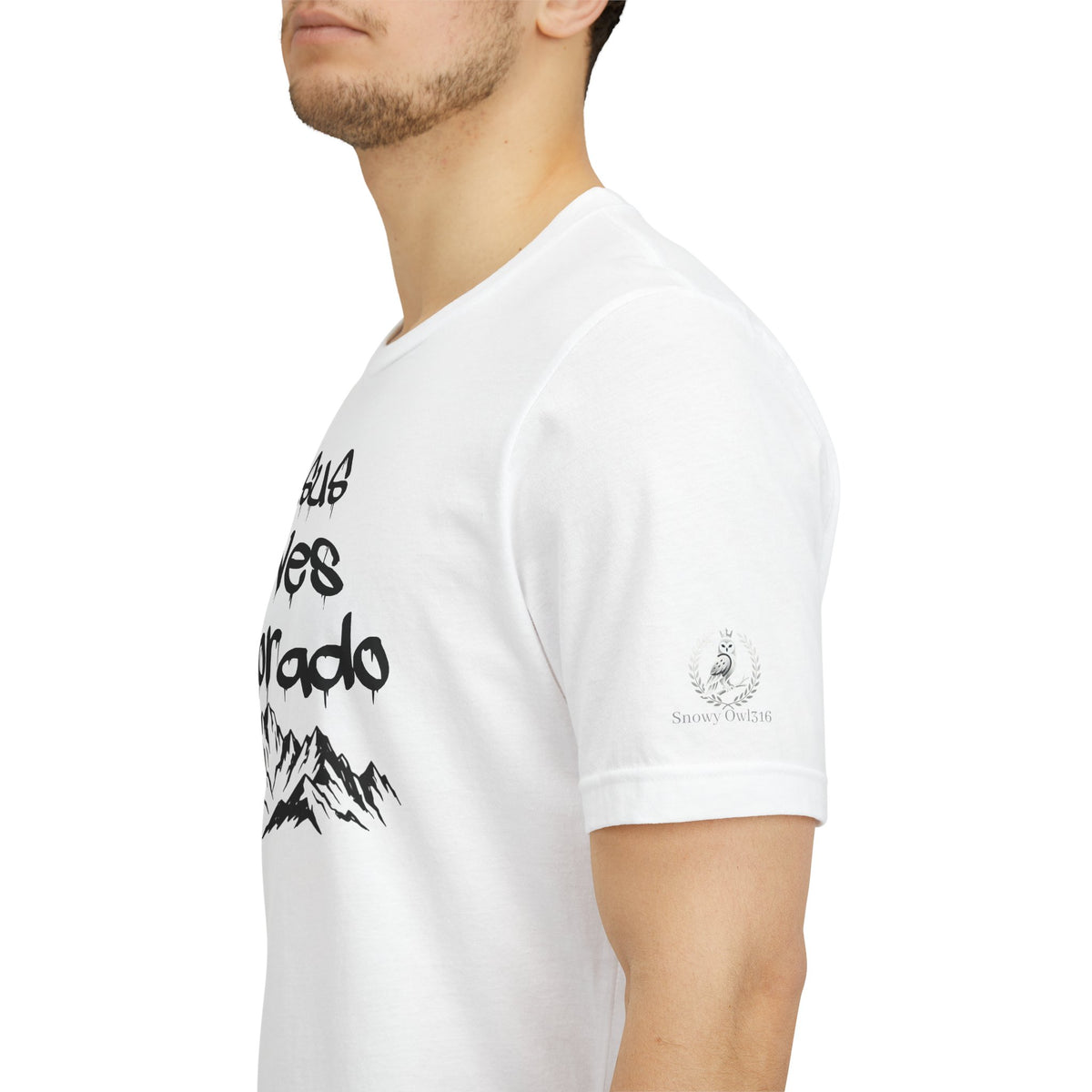 Jesus Loves Colorado Unisex Tee | Snowy Owl 316