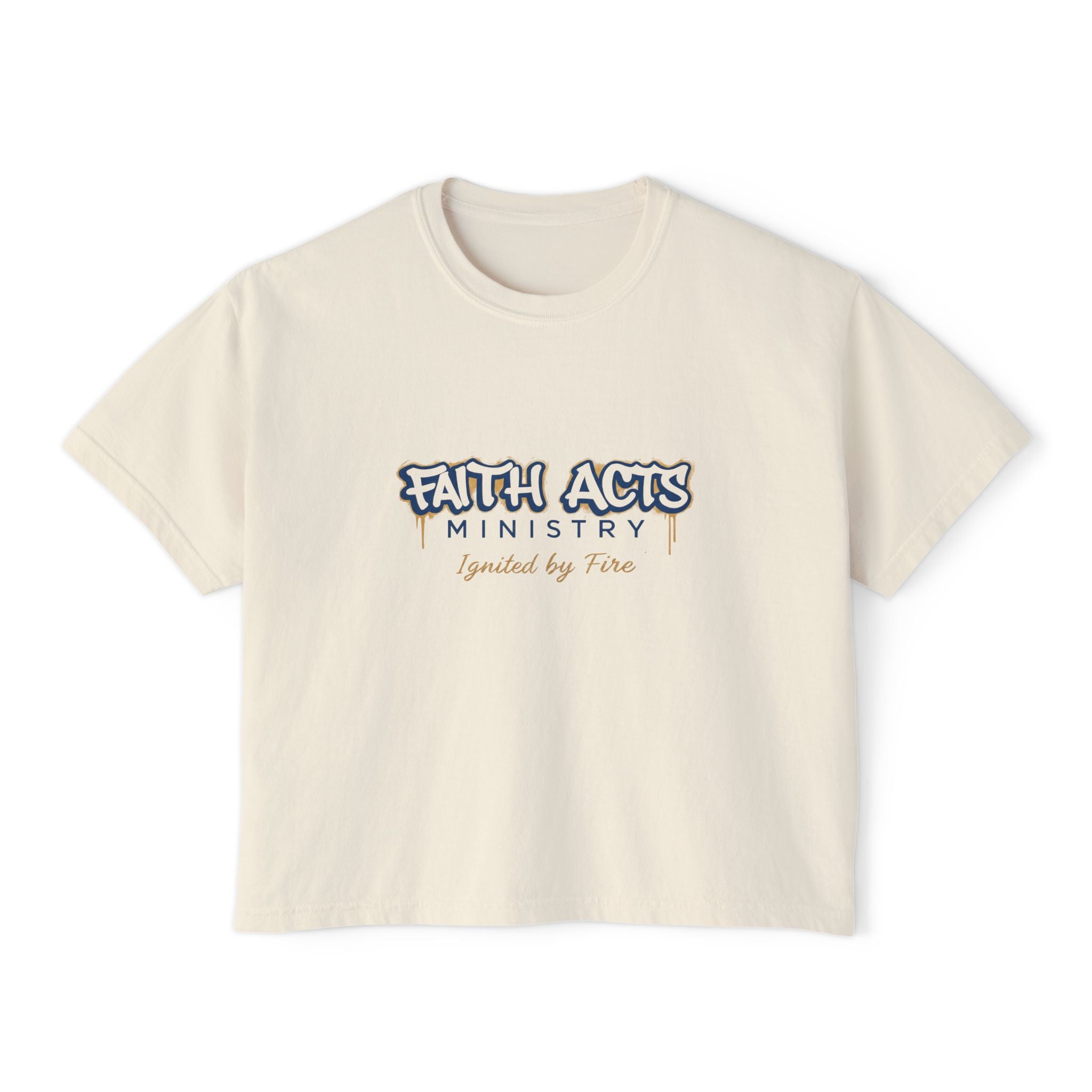 Faith Acts Ministry "Ignited by Faith" Women's Boxy Tee