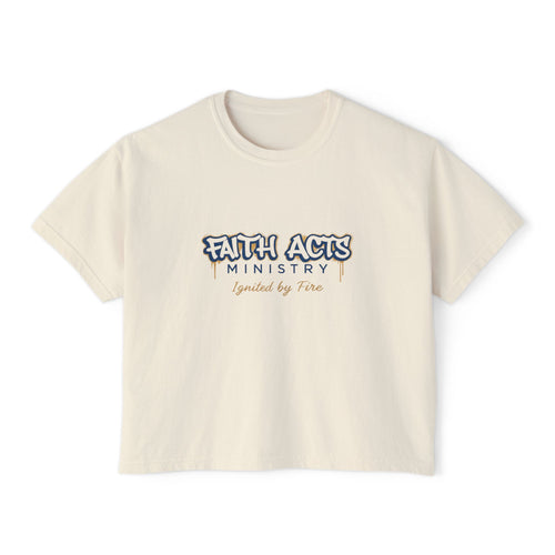 Faith Acts Ministry "Ignited by Faith" Women's Boxy Tee