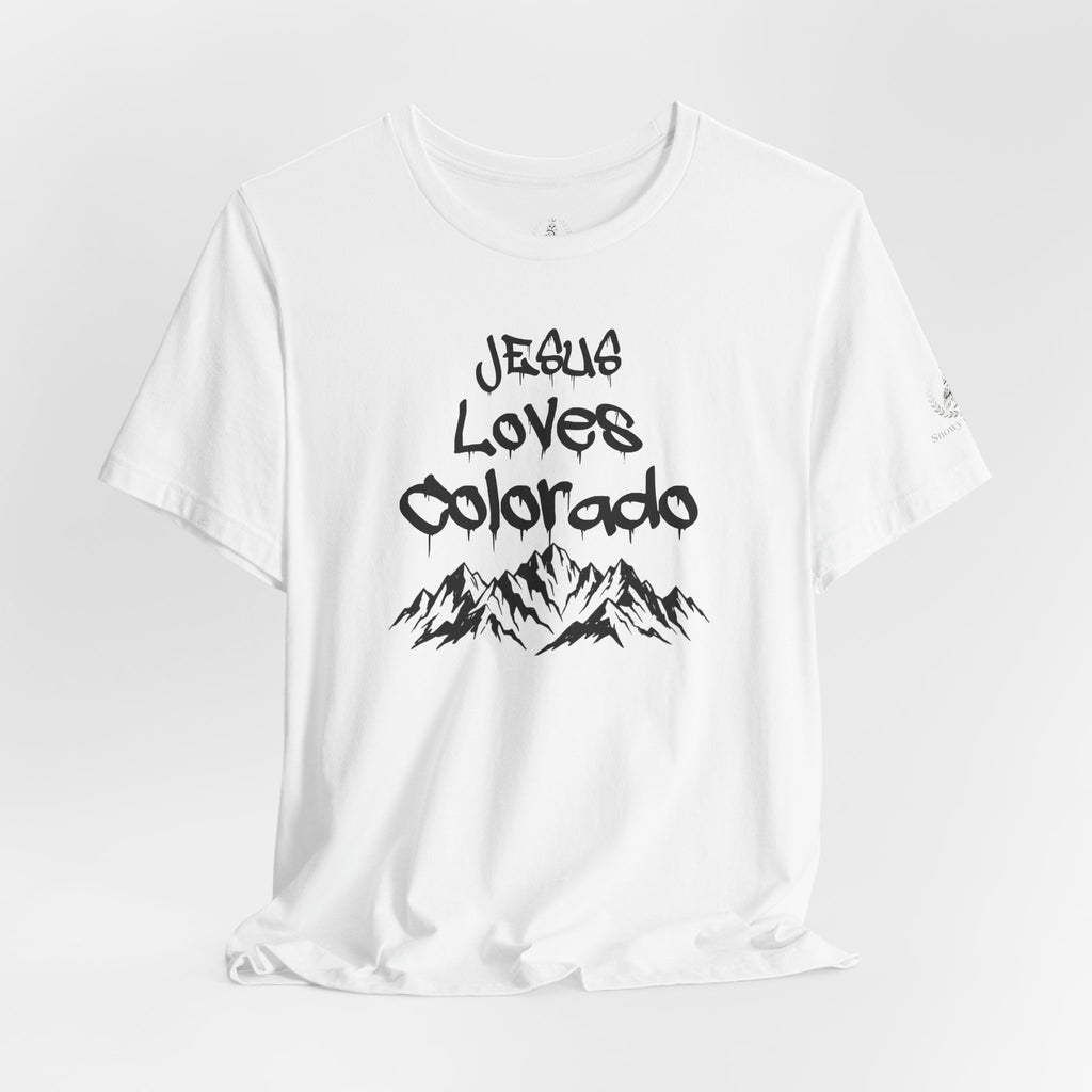 Jesus Loves Colorado Unisex Tee | Snowy Owl 316