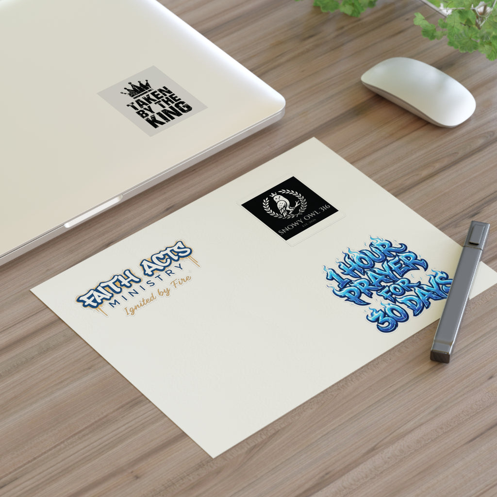 Copy of Christian Faith Sticker Sheet — "Taken by the King" & Faith Acts Ministry Designs
