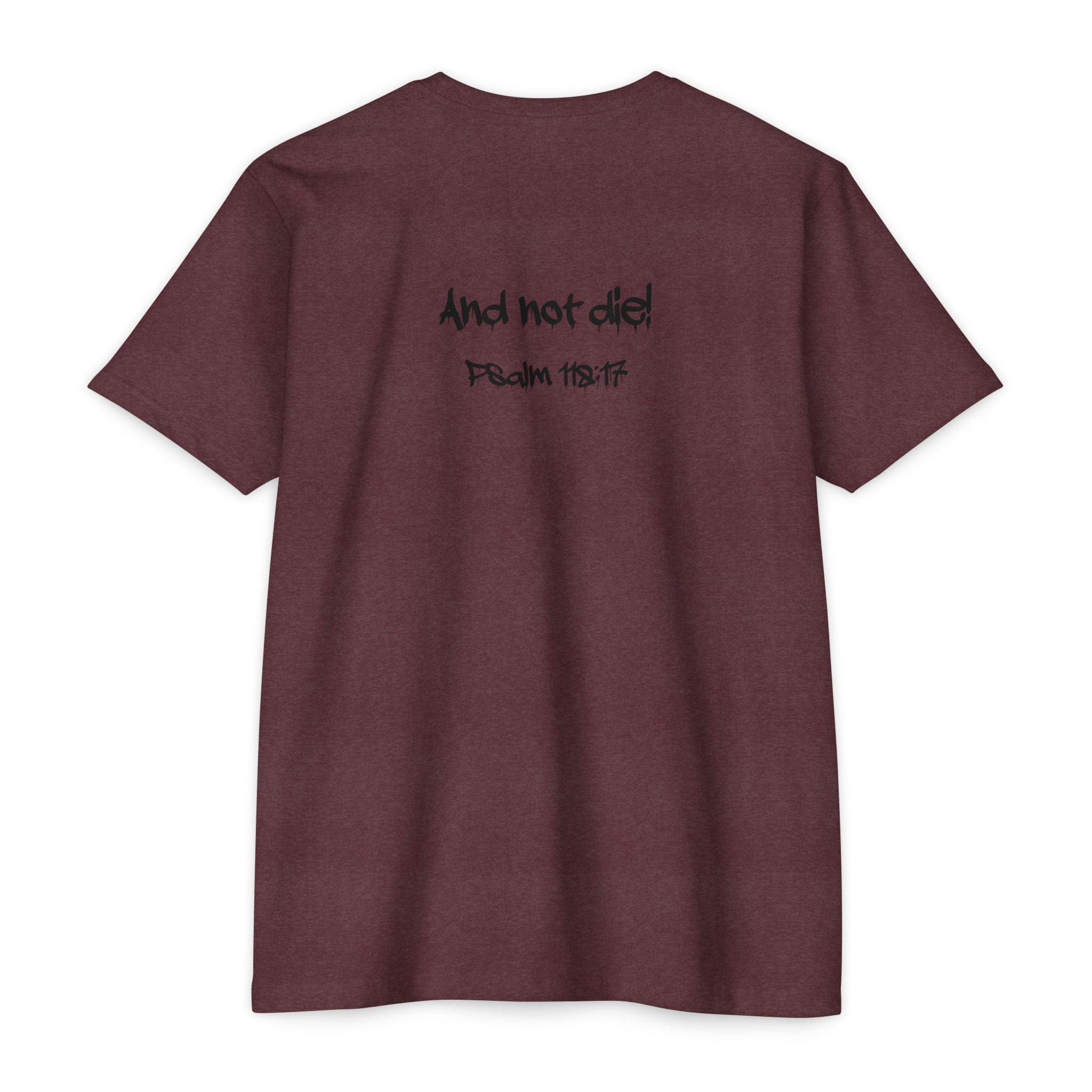 I Decree and Declare Psalm 118:17 T-Shirt — Faith-Based Inspirational Tee