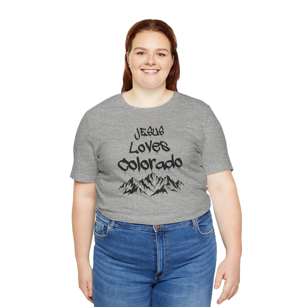 Jesus Loves Colorado Unisex Tee | Snowy Owl 316