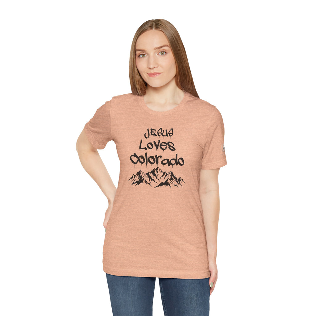 Jesus Loves Colorado Unisex Tee | Snowy Owl 316